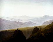 Caspar David Friedrich Morning in the Mountains oil painting artist